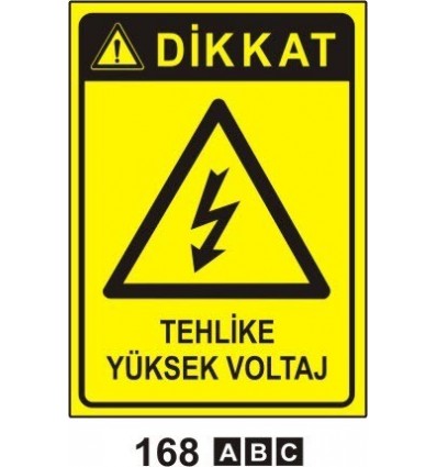 Tehlike Yüksek Voltaj Levhası