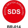 Sosyal Destek Sorumlusu - Baret Sticker Etiketi