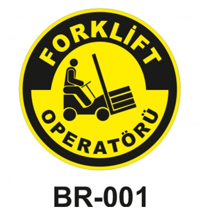 Forklift Operatörü - Baret Sticker Etiketi