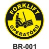 Forklift Operatörü - Baret Sticker Etiketi